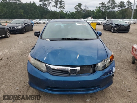 2012 Honda Civic EX with VIN 2HGFB2F87CH546602, listed as a Copart auction lot 56059565 with 164,588 mi miles and Clean Title. Bid and sale history available at DreamBid. Image 5.