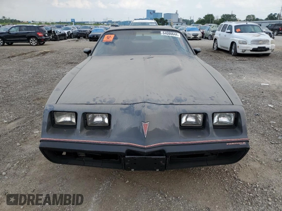 1980 Pontiac Firebird with VIN 2V87TAL116556, listed as a Copart auction lot 64086644 with 15,342 mi miles and Salvage title. Bid and sale history available at DreamBid. Image 5.