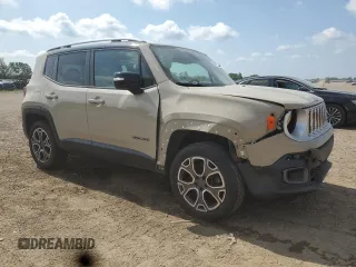 2015 Jeep Renegade Limited with VIN ZACCJBDT0FPB57606, listed as a Copart auction lot 60677505 with 61,209 mi miles and Salvage title. Bid and sale history available at DreamBid. Image 4.