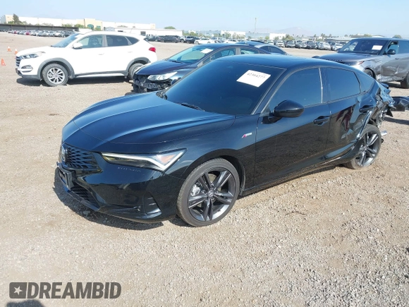 2024 Acura Integra w/A-Spec Package with VIN 19UDE4H39RA027635, listed as a IAAI auction lot 42304277 with 18,493 mi miles and . Bid and sale history available at DreamBid. Image 2.