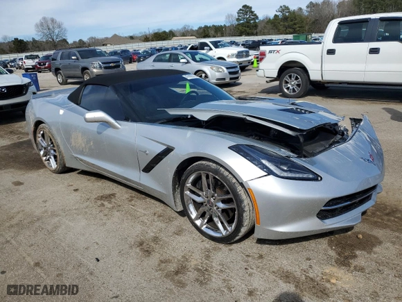 2014 Chevrolet Corvette Stingray Z51 3LT with VIN 1G1YM3D72E5125066, listed as a Copart auction lot 47862275 with 19,615 mi miles and Salvage Title. Bid and sale history available at carsss.com. Image 4.
