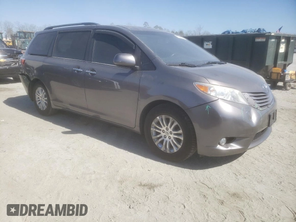 2016 Toyota Sienna XLE with VIN 5TDYK3DC8GS746237, listed as a Copart auction lot 47543295 with 124,888 mi miles and Salvage Title. Bid and sale history available at carsss.com. Image 4.