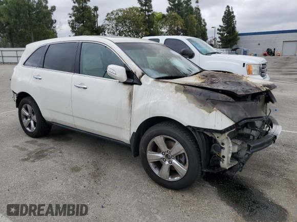 2011 Acura MDX Tech Pkg with VIN 2HNYD2H69BH500436, listed as a Copart auction lot 53506175 with Not Provided miles and Salvage Title. Bid and sale history available at carsss.com. Image 4.