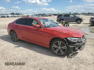 2022 BMW 3 Series 330i with VIN 3MW5R1J06N8C33956, listed as a Copart auction lot 56572065 with 60,867 mi miles and Salvage title. Bid and sale history available at DreamBid. Image 4.