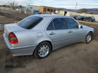 2000 Mercedes-Benz C 230 Kompressor with VIN WDBHA24GXYA802790, listed as a Copart auction lot 87460324 with 156,593 mi miles and Salvage Title. Bid and sale history available at carsss.com. Image 3.