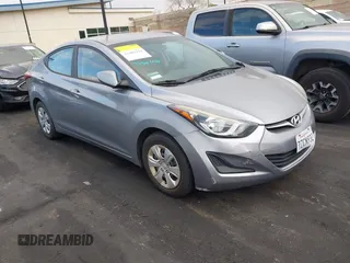 2016 Hyundai Elantra SE with VIN 5NPDH4AE7GH785402, listed as a IAAI auction lot 41902194 with 101,593 mi miles. Bid and sale history available at carsss.com. Image 1.