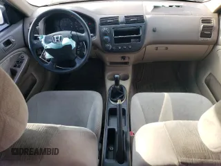 2001 Honda Civic LX with VIN JHMES15591S001856, listed as a Copart auction lot 45950495 with 98,466 mi miles and Salvage Title. Bid and sale history available at carsss.com. Image 8.