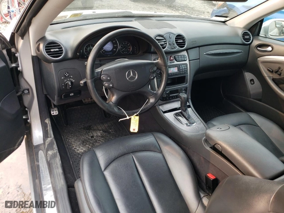 2004 Mercedes-Benz CLK-Class 3.2L with VIN WDBTJ65J74F072751, listed as a Copart auction lot 55059143 with 104,698 mi miles and Salvage Title. Bid and sale history available at carsss.com. Image 8.