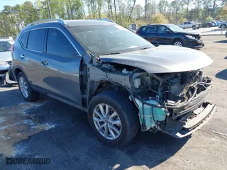 2017 Nissan Rogue SV with VIN JN8AT2MT8HW143173, listed as a IAAI auction lot 41880943 with 102,806 mi miles. Bid and sale history available at carsss.com. Image 1.