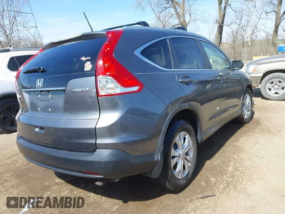 2012 Honda CR-V EX-L with VIN 2HKRM4H70CH632914, listed as a IAAI auction lot 41827493 with 188,174 mi miles. Bid and sale history available at carsss.com. Image 4.