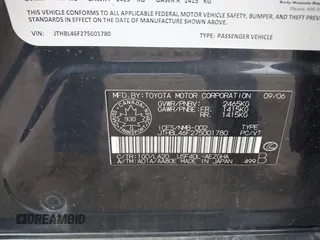 2007 Lexus LS 460 z VIN JTHBL46F275001780, wystawiony jako IAAI lot #41921719 z przebiegiem 65 407 mil mil oraz . Historia ofert i sprzedaży dostępna na DreamBid. Obrazek 9.