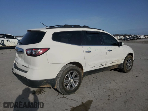 2015 Chevrolet Traverse LT with VIN 1GNKVGKD9FJ310709, listed as a Copart auction lot 47827015 with 176,208 mi miles and Salvage Title. Bid and sale history available at DreamBid. Image 3.