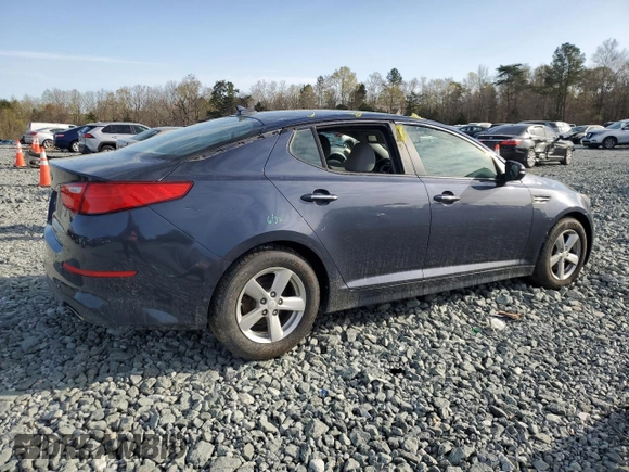2015 Kia Optima LX with VIN 5XXGM4A72FG436488, listed as a Copart auction lot 51295695 with 172,292 mi miles and Salvage Title. Bid and sale history available at carsss.com. Image 3.