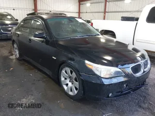 2005 BMW 5 Series 530i with VIN WBANA73545B049083, listed as a IAAI auction lot 42151849 with 206,013 mi miles and . Bid and sale history available at carsss.com. Image 1.