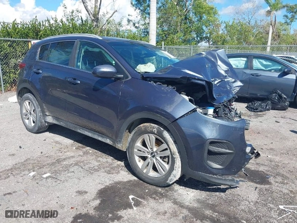 2019 Kia Sportage LX with VIN KNDPM3AC8K7511415, listed as a IAAI auction lot 41662223 with 72835 miles. Bid and sale history available at carsss.com. Image 1.