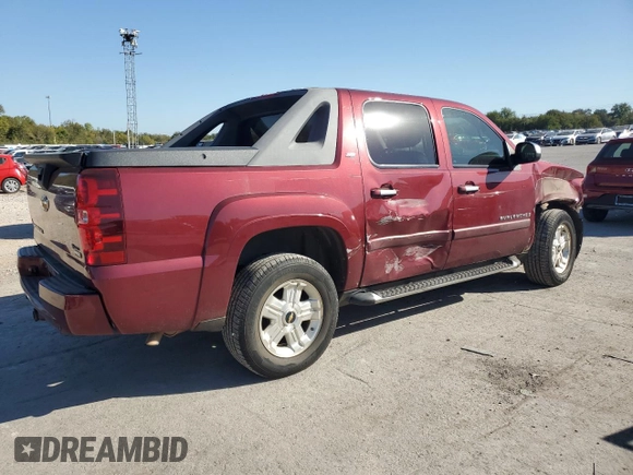 2008 Chevrolet Avalanche LTZ with VIN 3GNFK12398G141598, listed as a Copart auction lot 74060954 with 191,602 mi miles and Salvage Title. Bid and sale history available at carsss.com. Image 3.