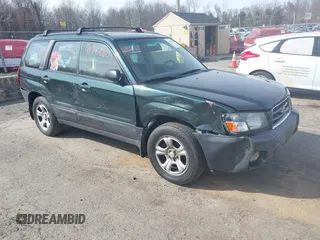 2003 Subaru Forester X with VIN JF1SG63663H769668, listed as a IAAI auction lot 41717060 with 50,428 mi miles. Bid and sale history available at carsss.com. Image 1.