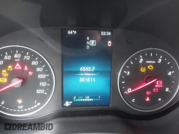 2021 Mercedes-Benz Sprinter Cargo with VIN W1Y4ECHY8MT079254, listed as a IAAI auction lot 41394825 with 301,811 mi miles and . Bid and sale history available at carsss.com. Image 7.