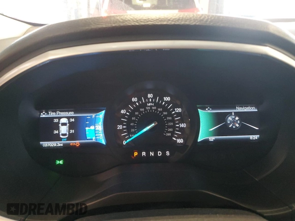 2017 Ford Edge Titanium with VIN 2FMPK4K97HBB68526, listed as a Copart auction lot 52553075 with 37,029 mi miles and Salvage Title. Bid and sale history available at carsss.com. Image 9.