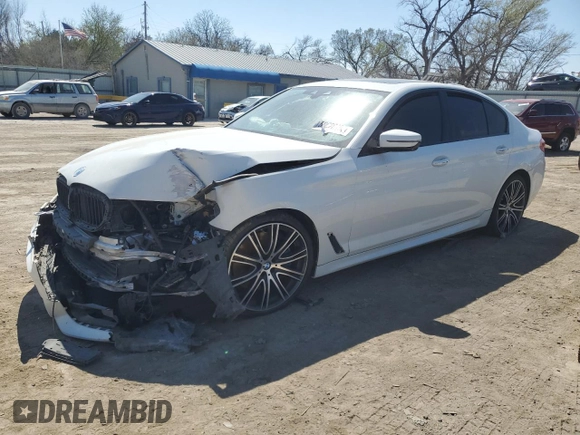 2017 BMW 5 Series 540i with VIN WBAJE5C38HG914859, listed as a Copart auction lot 50628155 with Not provided miles and Salvage title. Bid and sale history available at DreamBid. Image 1.