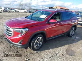 2021 GMC Terrain SLT with VIN 3GKALVEV2ML322987, listed as a IAAI auction lot 41661019 with 62,944 mi miles and . Bid and sale history available at carsss.com. Image 2.