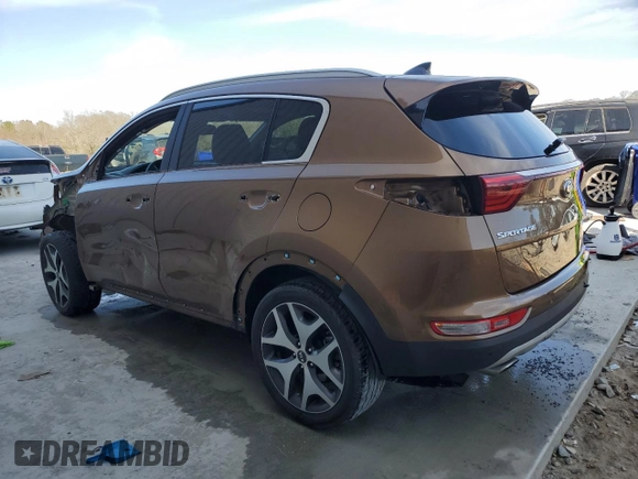 2017 Kia Sportage SX Turbo with VIN KNDPR3A66H7173548, listed as a Copart auction lot 46892905 with 87,876 mi miles and Non repairable. Bid and sale history available at DreamBid. Image 2.