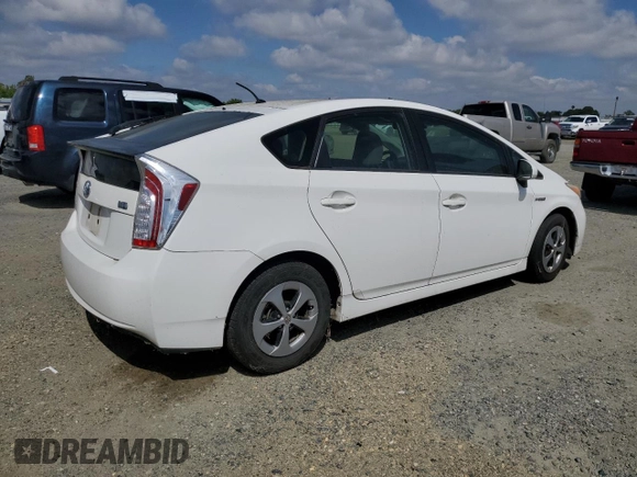 2013 Toyota Prius One with VIN JTDKN3DU1D5559073, listed as a Copart auction lot 54542145 with 172,405 mi miles and Clean Title. Bid and sale history available at carsss.com. Image 3.