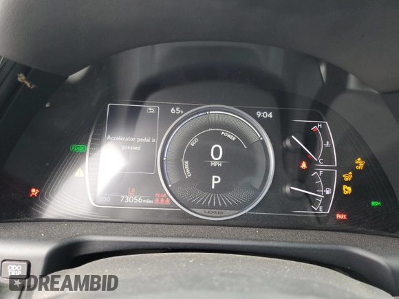 2022 Lexus ES 300h with VIN 58ADA1C17NU021831, listed as a Copart auction lot 52971935 with 73,056 mi miles and Salvage title. Bid and sale history available at DreamBid. Image 9.