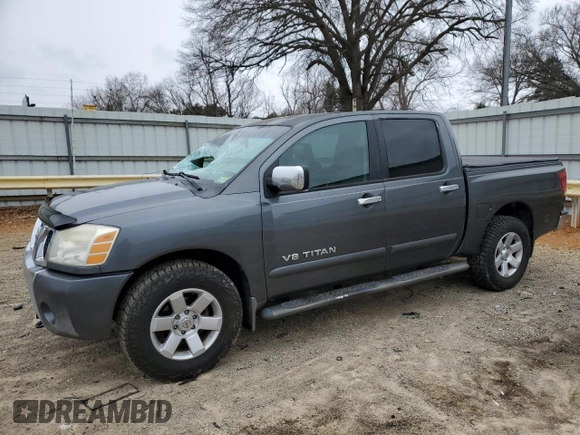 2005 Nissan Titan SE with VIN 1N6BA07B35N553844, listed as a Copart auction lot 45569885 with 156,912 mi miles and Salvage Title. Bid and sale history available at DreamBid. Image 1.