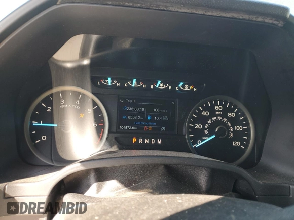 2020 Ford F-150 XL with VIN 1FTEW1C4XLFA23862, listed as a Copart auction lot 45156215 with 104,872 mi miles and Salvage Title. Bid and sale history available at carsss.com. Image 9.