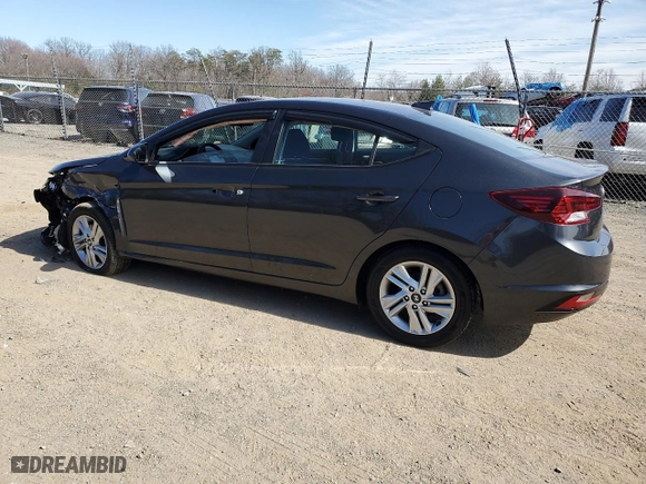 2020 Hyundai Elantra SEL with VIN 5NPD84LF0LH587518, listed as a Copart auction lot 48354935 with 39,385 mi miles and Salvage Title. Bid and sale history available at carsss.com. Image 2.