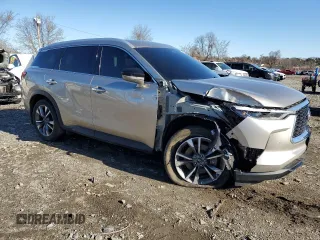 2023 Infiniti QX60 Luxe z VIN 5N1DL1FSXPC367774, wystawiony jako Copart lot #50039935 z przebiegiem 36 379 mil mil oraz Szkoda całkowita • Salvage title. Historia ofert i sprzedaży dostępna na DreamBid. Obrazek 4.