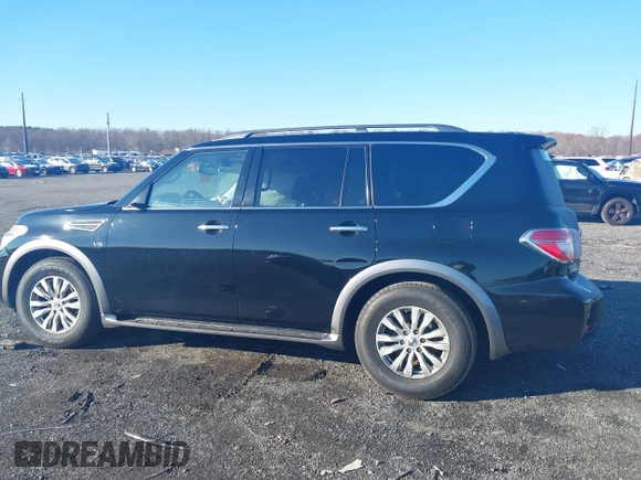 2017 Nissan Armada SV with VIN JN8AY2NC6H9509081, listed as a IAAI auction lot 40997264 with 114,264 mi miles. Bid and sale history available at carsss.com. Image 14.