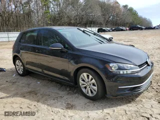 2021 Volkswagen Golf TSI with VIN 3VWW57AU6MM006701, listed as a Copart auction lot 48742185 with 50,114 mi miles and Salvage Title. Bid and sale history available at carsss.com. Image 4.
