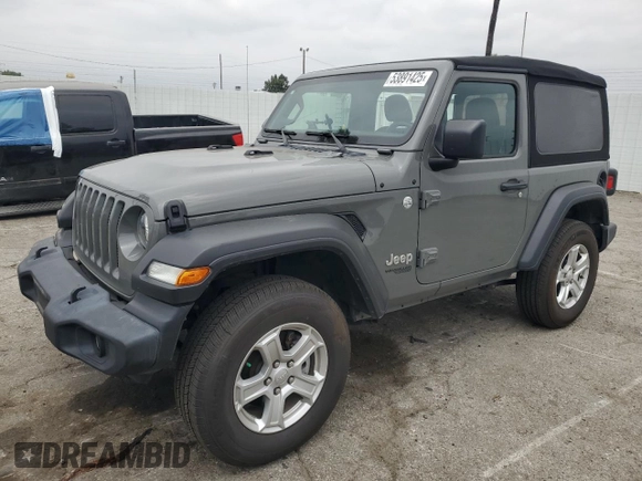 2020 Jeep Wrangler Sport S with VIN 1C4GJXAN8LW130902, listed as a Copart auction lot 53891425 with 64,858 mi miles and Salvage title. Bid and sale history available at DreamBid. Image 1.