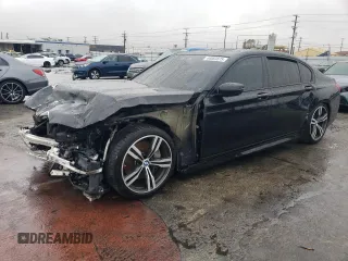 2018 BMW 7 Series 750i with VIN WBA7F0C54JGM22895, listed as a Copart auction lot 44083875 with 0 mi miles and Clean Title. Bid and sale history available at carsss.com. Image 1.