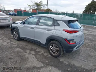 2023 Hyundai Kona SE with VIN KM8K22AB6PU035140, listed as a IAAI auction lot 41629878 with 64,344 mi miles. Bid and sale history available at carsss.com. Image 3.