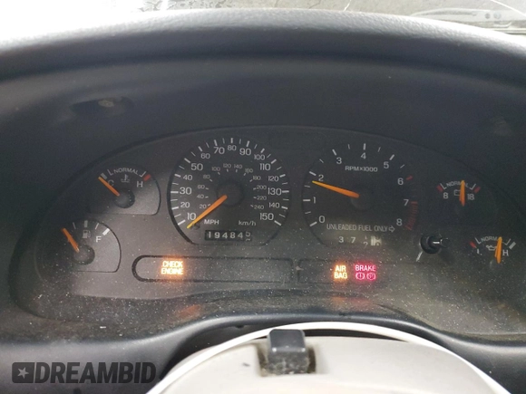 1997 Ford Mustang GT with VIN 1FALP42X4VF192088, listed as a Copart auction lot 84714114 with 194,845 mi miles and Salvage title. Bid and sale history available at DreamBid. Image 9.