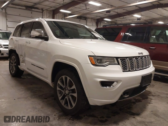 2017 Jeep Grand Cherokee Overland with VIN 1C4RJFCGXHC949212, listed as a IAAI auction lot 41506114 with 134,835 mi miles. Bid and sale history available at carsss.com. Image 1.