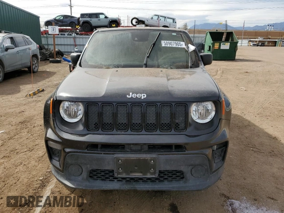 2021 Jeep Renegade Upland Edition with VIN ZACNJDAB0MPM39206, listed as a Copart auction lot 50907905 with 0 mi miles and Non Repairable. Bid and sale history available at carsss.com. Image 5.