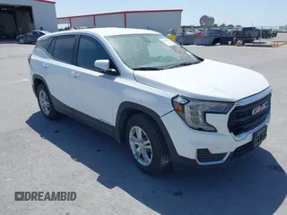2023 GMC Terrain SLE with VIN 3GKALMEG0PL211094, listed as a IAAI auction lot 41607695 with 97,073 mi miles. Bid and sale history available at carsss.com. Image 1.