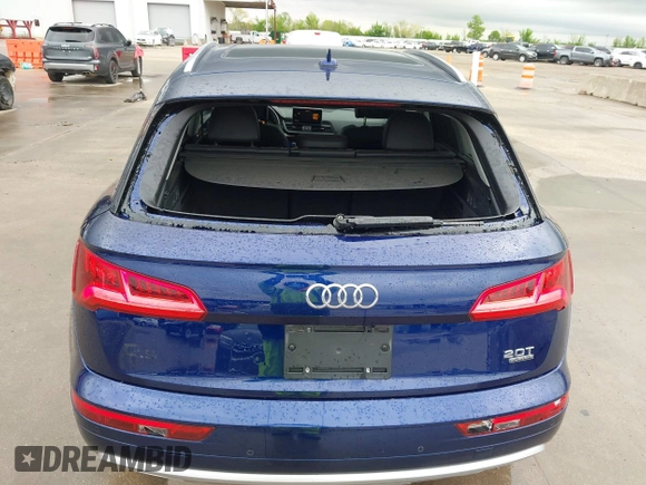 2018 Audi Q5 Premium Plus z VIN WA1BNAFY5J2104383, wystawiony jako IAAI lot #41939168 z przebiegiem 119 503 mil mil oraz . Historia ofert i sprzedaży dostępna na DreamBid. Obrazek 6.