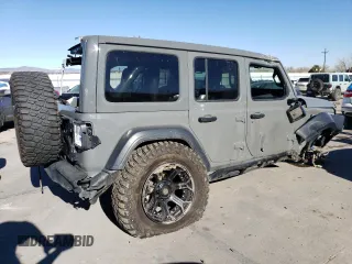 2023 Jeep Wrangler Sport S with VIN 1C4HJXDG3PW602849, listed as a Copart auction lot 46718365 with 24,308 mi miles and Salvage Title. Bid and sale history available at DreamBid. Image 3.