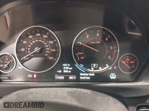 2014 BMW 3 Series 328d xDrive with VIN WBA3D5C52EKX99245, listed as a IAAI auction lot 41003734 with 173,483 mi miles and . Bid and sale history available at DreamBid. Image 7.