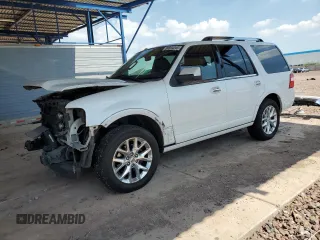 2015 Ford Expedition Limited with VIN 1FMJU1KTXFEF50397, listed as a Copart auction lot 59594205 with 131,077 mi miles and Salvage title. Bid and sale history available at DreamBid. Image 1.