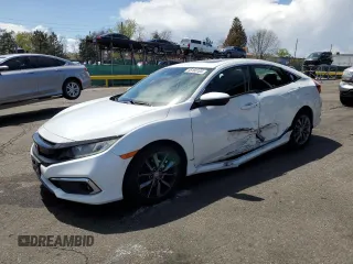 2019 Honda Civic EX z VIN 19XFC1F31KE000799, wystawiony jako Copart lot #55160105 z przebiegiem 77 277 mil mil oraz Szkoda całkowita • Salvage title. Historia ofert i sprzedaży dostępna na DreamBid. Obrazek 1.