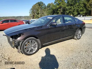 2019 Genesis G80 3.8L with VIN KMHGN4JE6KU288907, listed as a Copart auction lot 76422094 with 60,735 mi miles and Salvage Title. Bid and sale history available at carsss.com. Image 1.
