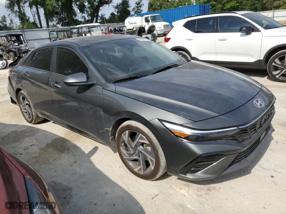 2024 Hyundai Elantra SEL with VIN KMHLS4DG3RU808222, listed as a Copart auction lot 54051305 with 9,880 mi miles and Salvage Title. Bid and sale history available at carsss.com. Image 4.