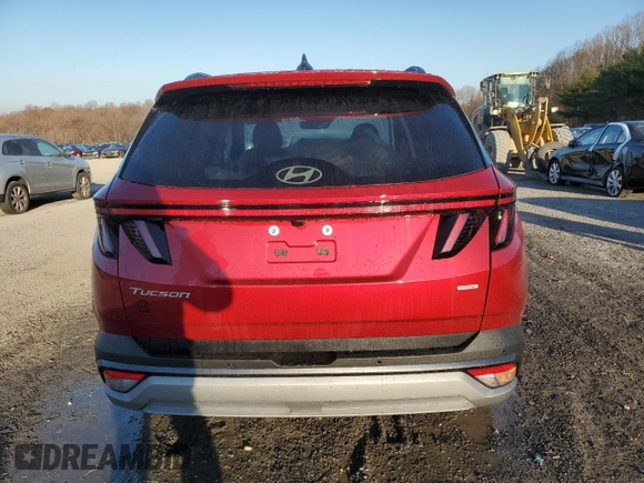 2025 Hyundai Tucson Limited with VIN 5NMJECDE5SH462585, listed as a Copart auction lot 80458534 with 820 mi miles and Salvage Title. Bid and sale history available at carsss.com. Image 6.