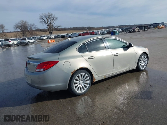 2011 Buick Regal CXL RL3 with VIN W04GR5ECXB1060671, listed as a IAAI auction lot 41722174 with 227,110 mi miles. Bid and sale history available at carsss.com. Image 4.
